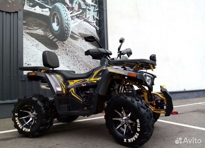 Квадроцикл Motoland Wild Track X 200 PRO черный