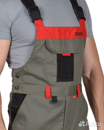 Полукомбинезон рабочий мужской/спецодежда летняя