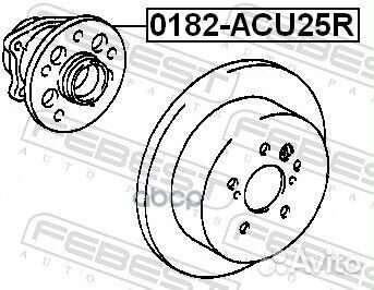 Ступица задняя (toyota kluger L/V ACU25/MCU25 4