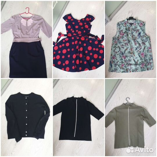 Вещи пакетом (42 шт) +ремни, р.42