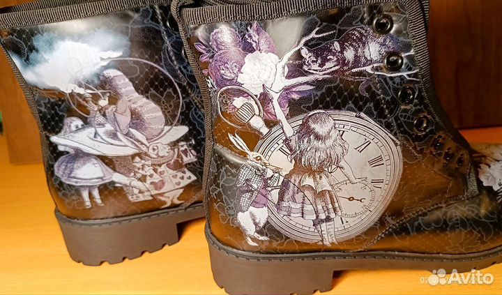 Ботинки женские, демисезонные, эксклюзивный дизайн