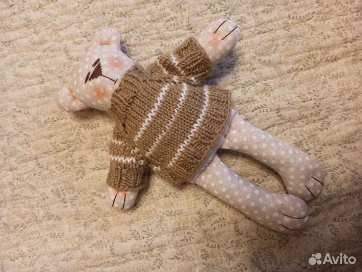 Кукла тильда,мишка ручной работы