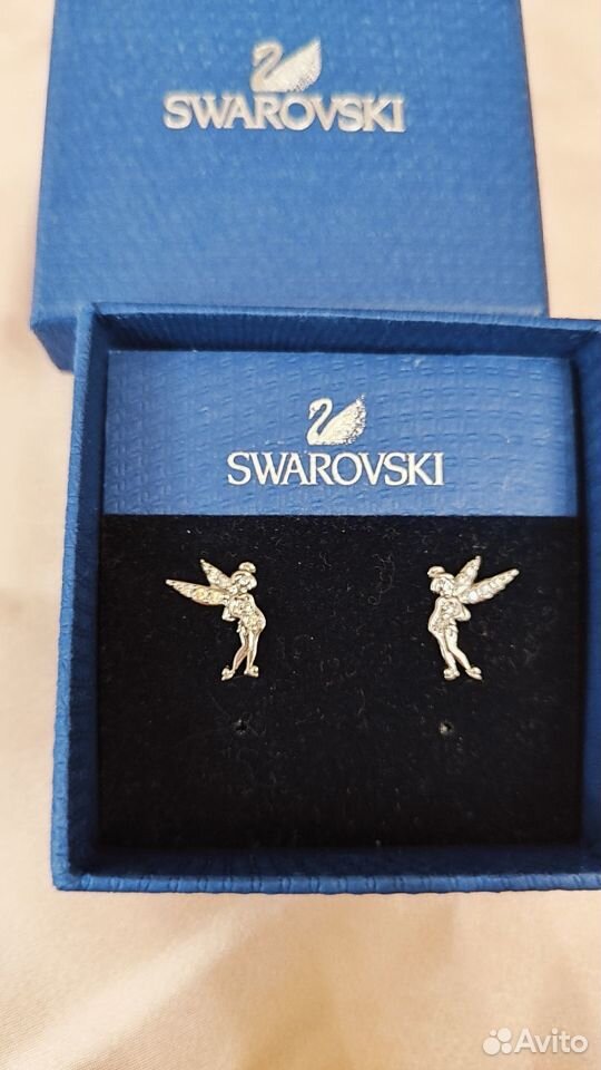 Swarovski серьги пусеты