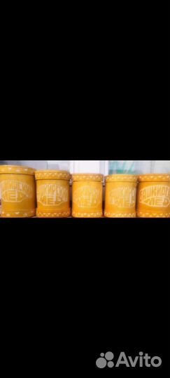 Банки для мёда из дерева с крышками