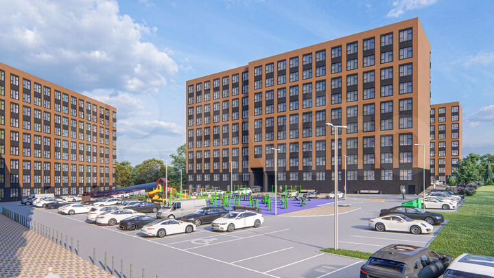 2-к. квартира, 65,2 м², 3/10 эт.