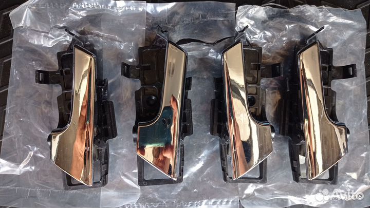 Ручки дверные внутренние хром Шевроле Авео Т250