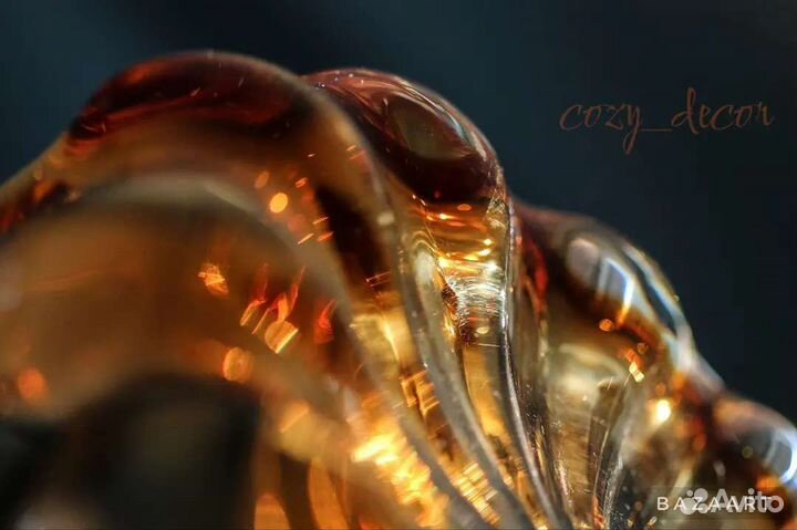 Ваза конфетница цветное стекло лзхз