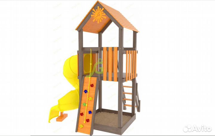 Игровая площадка Панда Фани Tower с трубой