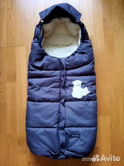 Зимний спальный мешок (конверт) в коляску womar