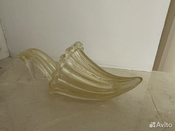 Статуэтка туфля из муранского стекла