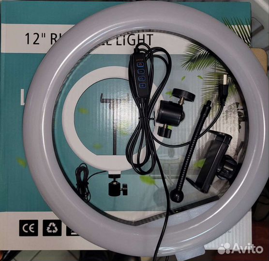 Кольцевая лампа 30 см (сэлфи лампа)