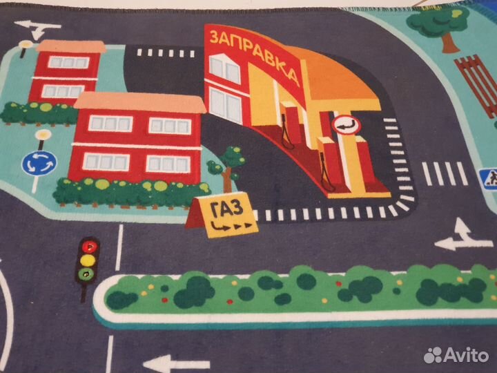 Коврик с дорогой и светофорами