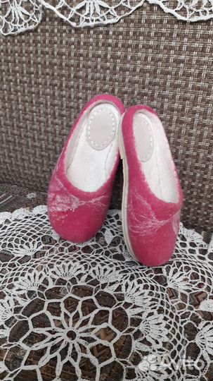 Валяная домашняя обувь