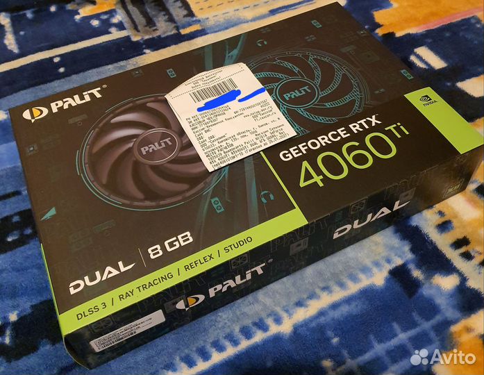 Видеокарта Palit RTX 4060 Ti Dual Новая мвидео