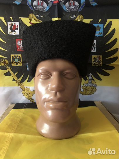 Папаха чёрная искусственная