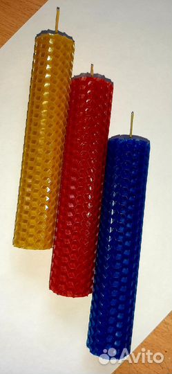 Свечи ручной работы из вощины
