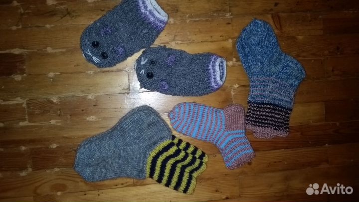 Теплые с пуховой нитью носочки