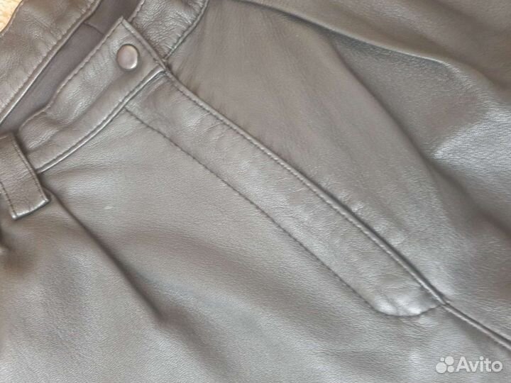 Шорты женские кожаные