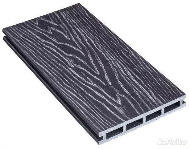 Террасная Доска дпк Altay Decking Графит 3 пог.м