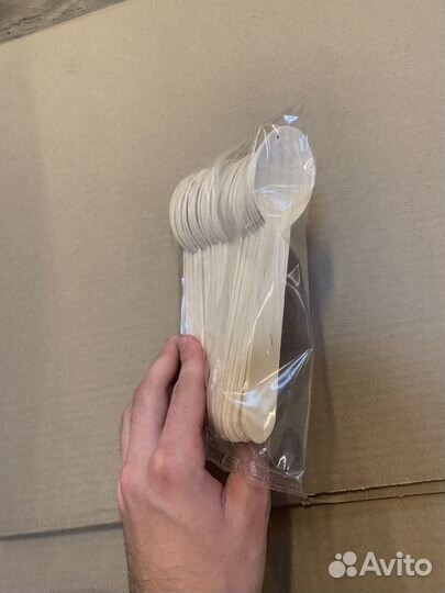 Ложка деревянная одноразовая