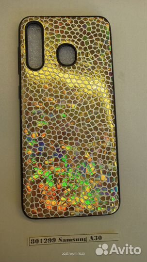 Силиконовый чехол Samsung Galaxy A30 Золото 801299