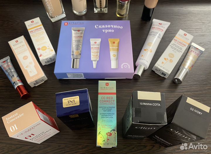 Shiseido, Dior, Erborian, Estée Lauder, YSL