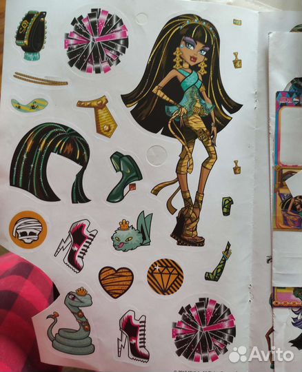 Наклейки монстр хай