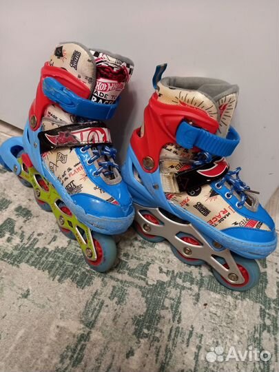 Ролики детские 30-32 Hot Wheels