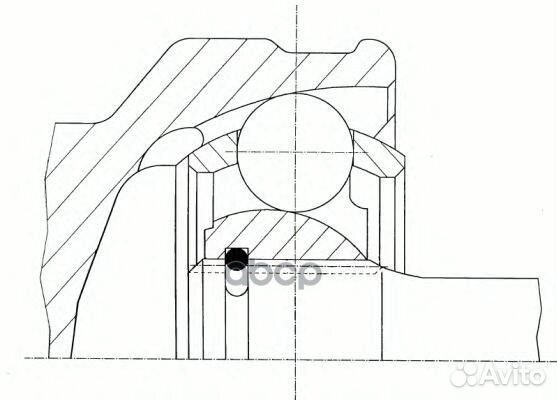 304557 GKN Шарнирный комплект (ШРУС) 304557 GKN