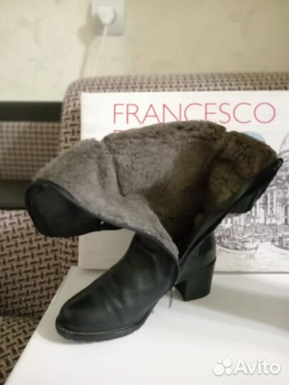 Зимние женские сапоги 38 натуральная кожа