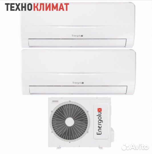 Мульти сплит система на 2 комнаты energolux sam14m