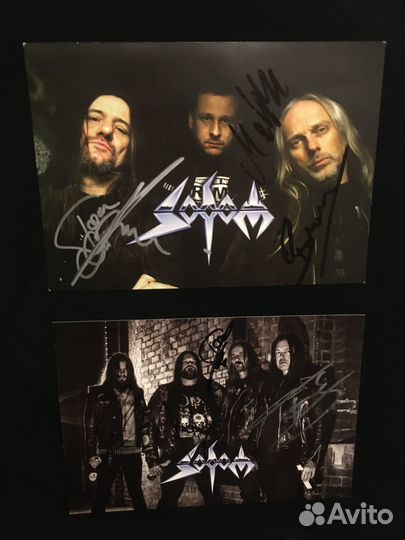 Автографы группы Sodom (2 состава)