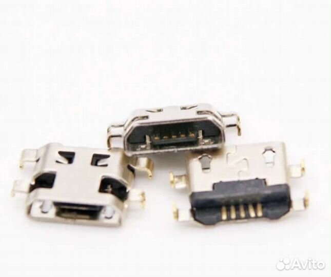 Три разъёма питания micro usb