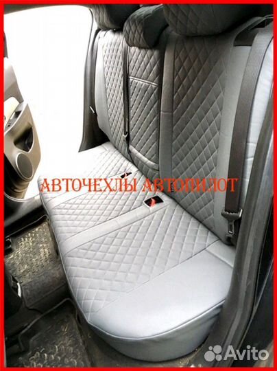 Чехлы Автопилот Chevrolet cobalt из экокожи серые