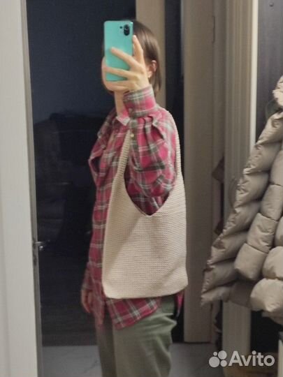 Вязаный шопер