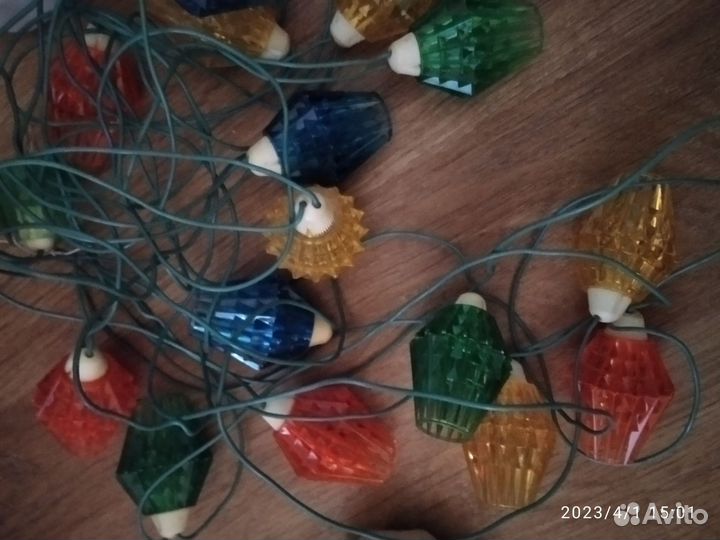 Дед Мороз и гирлянды СССР