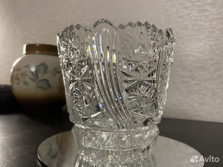 Хрустальная конфетница СССР