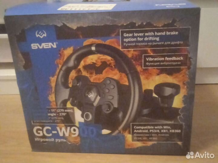 Игровой руль sven gc-w900