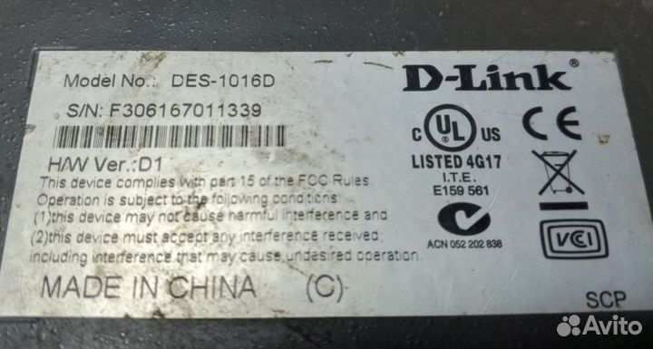 D-link des-1016d