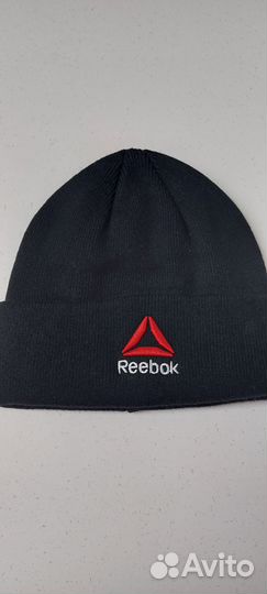 Мужская шапка Reebok двойная по голове чёрная