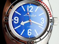 Часы Восток амфибия бочка синие