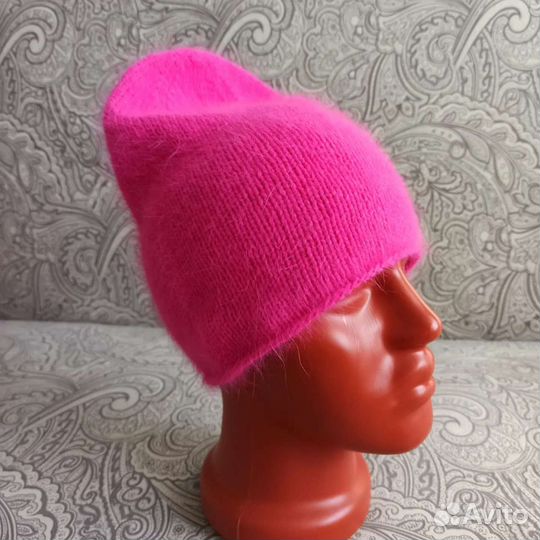 Шапка бини из пуха норки