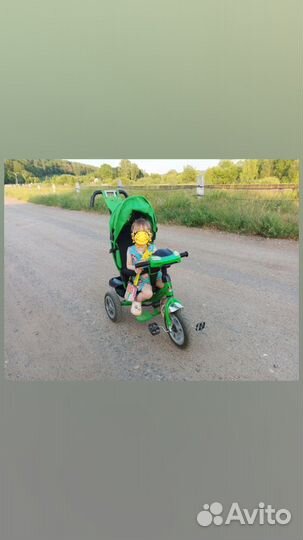 Детский велосипед с ручкой бу