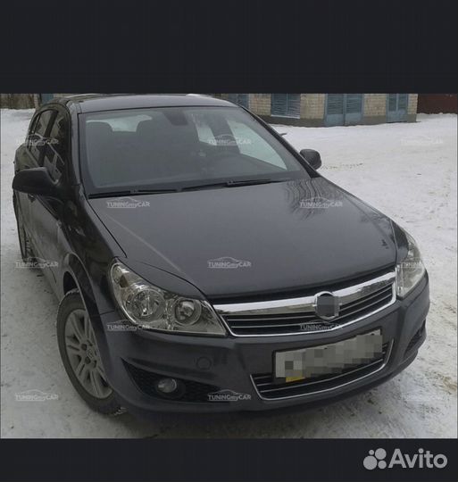 Реснички на фары opel astra h