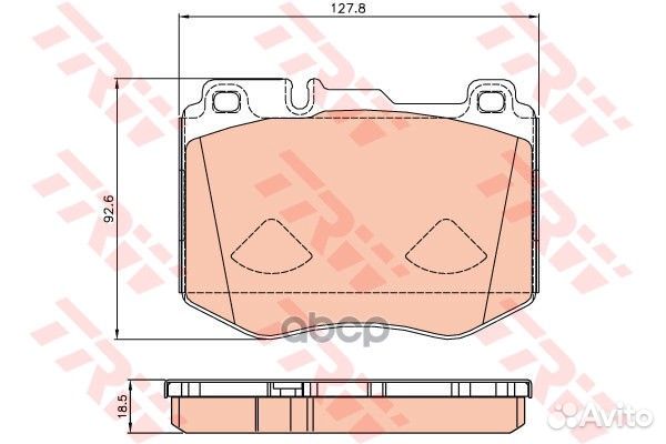 К-т дисков. тормоз. колодок GDB2081 TRW