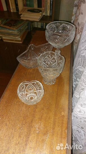 Хрустальная конфетница СССР