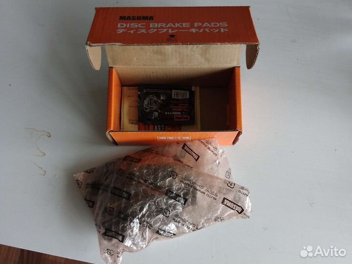 Тормозные колодки дисковые задние Masuma