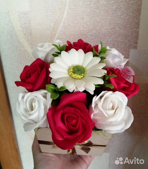 Букеты из мыльных роз