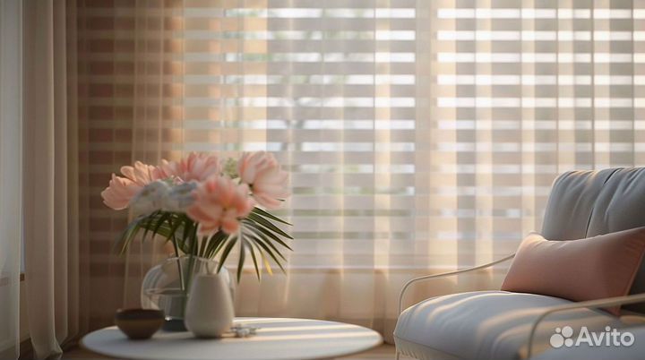 Жалюзи пластиковые с электроприводом