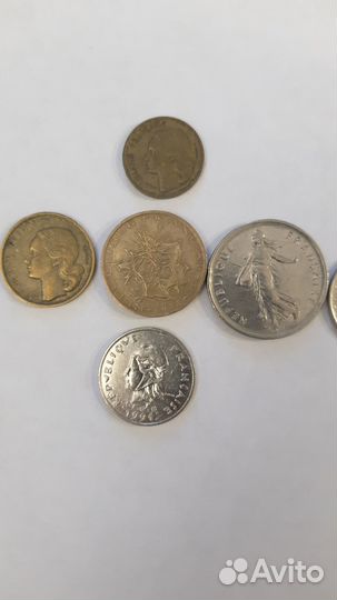 Набор французских монет
